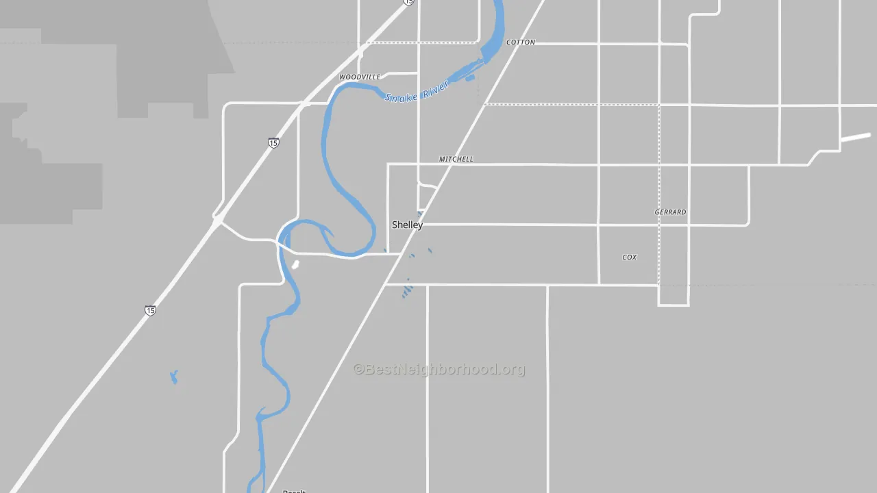 Transit Grade map of 83274, ID