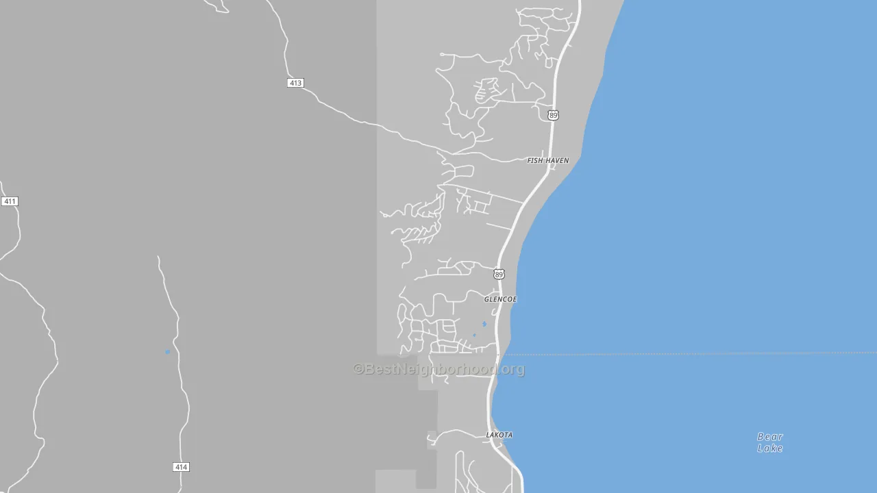 Transit Grade map of 83287, ID