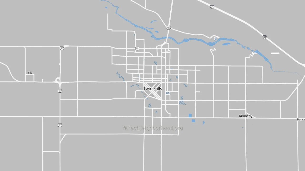 Transit Grade map of 83301, ID