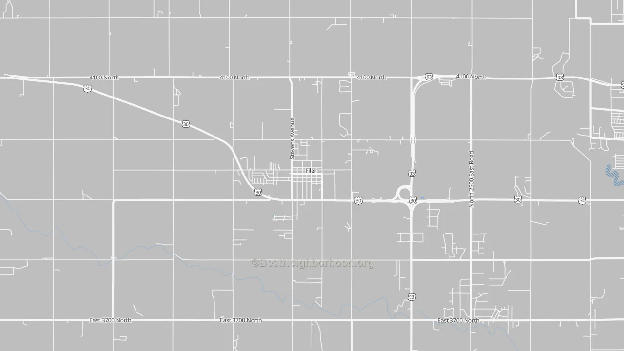 Transit Grade map of 83328, ID