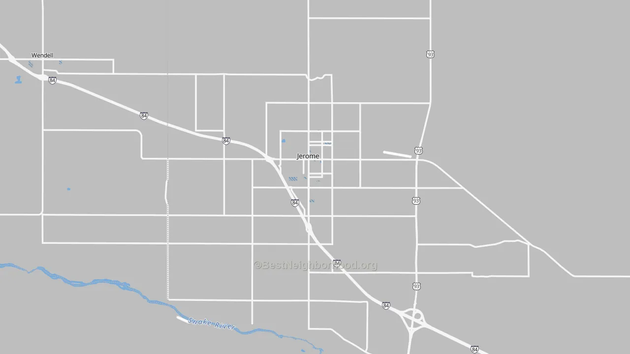 Transit Grade map of 83338, ID