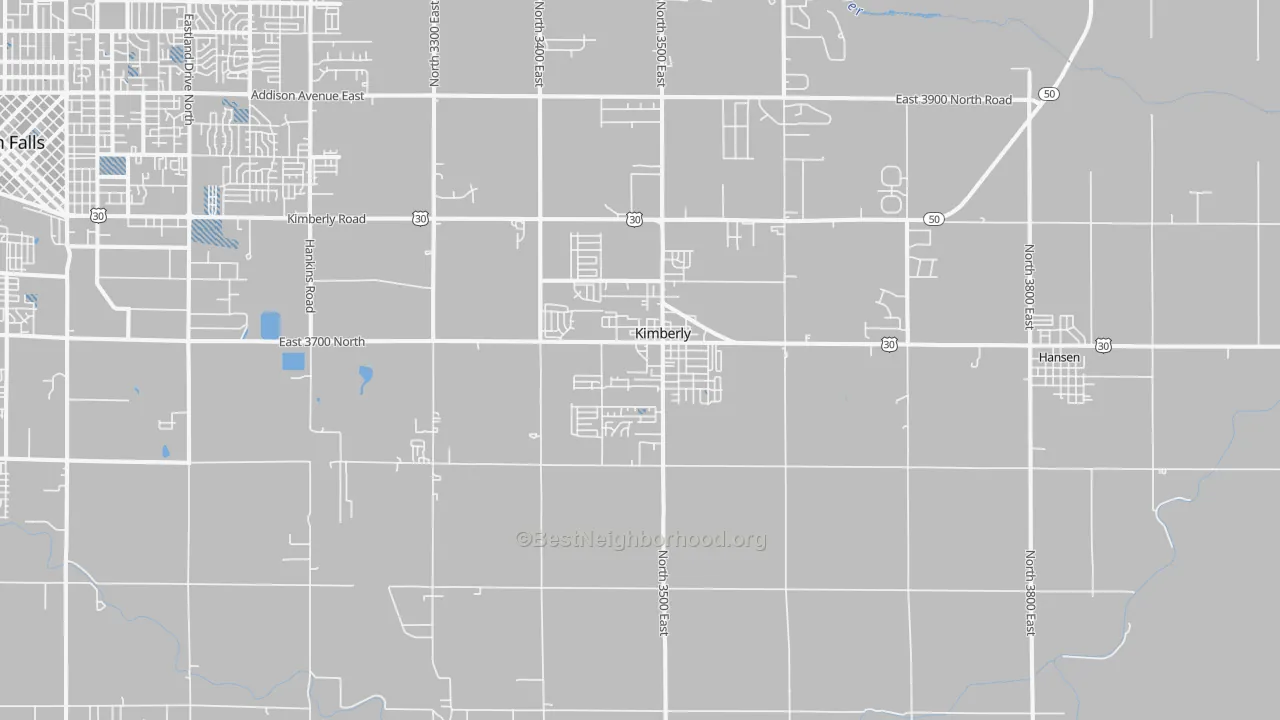 Transit Grade map of 83341, ID
