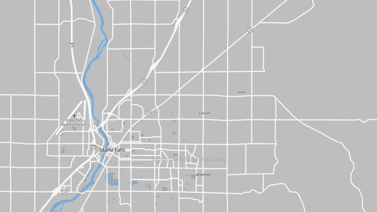 Transit Grade map of 83401, ID