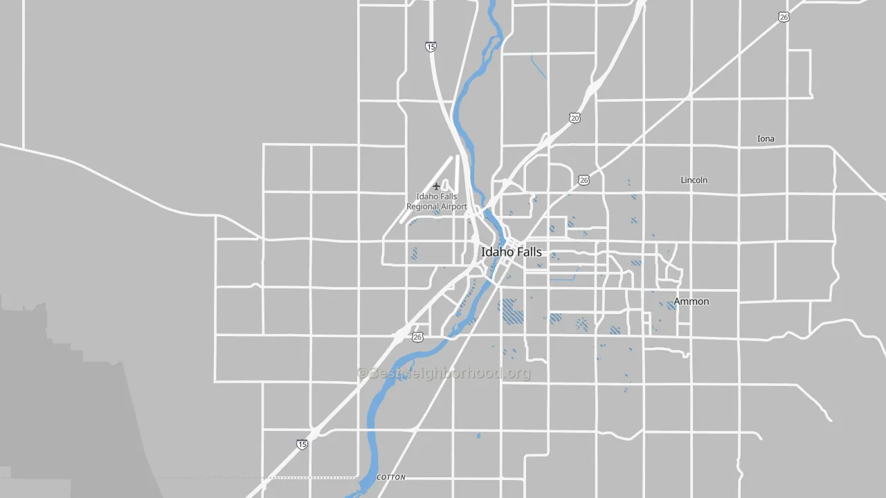 Transit Grade map of 83402, ID