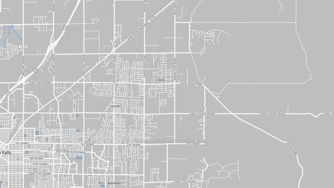 Transit Grade map of 83427, ID