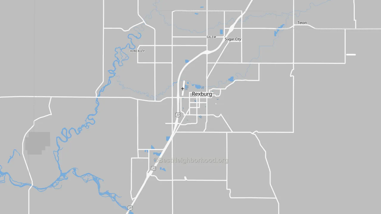 Transit Grade map of 83440, ID