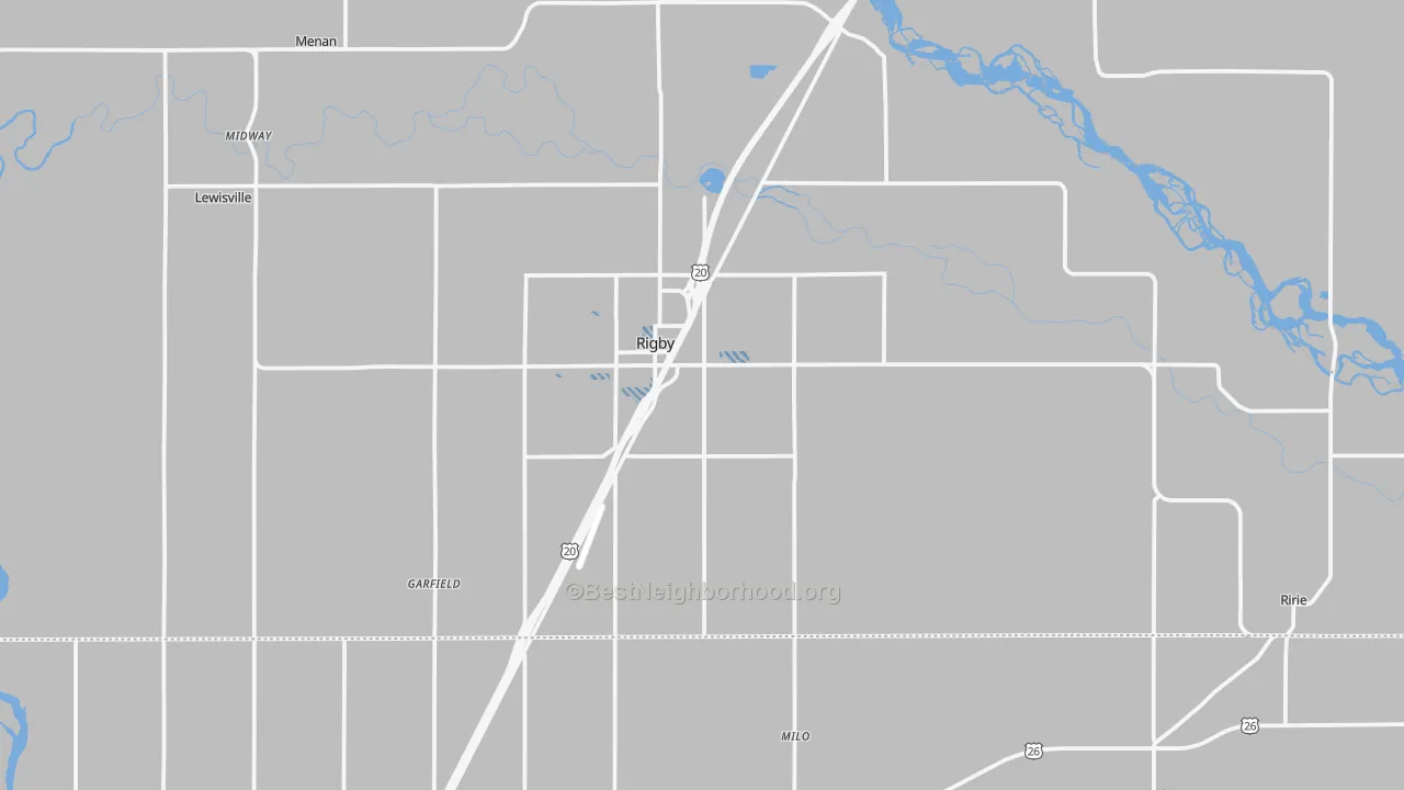 Transit Grade map of 83442, ID