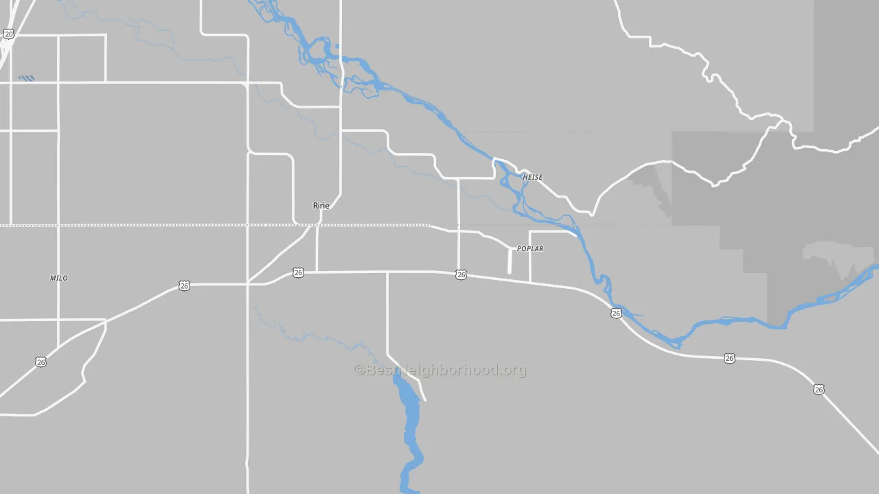 Transit Grade map of 83443, ID
