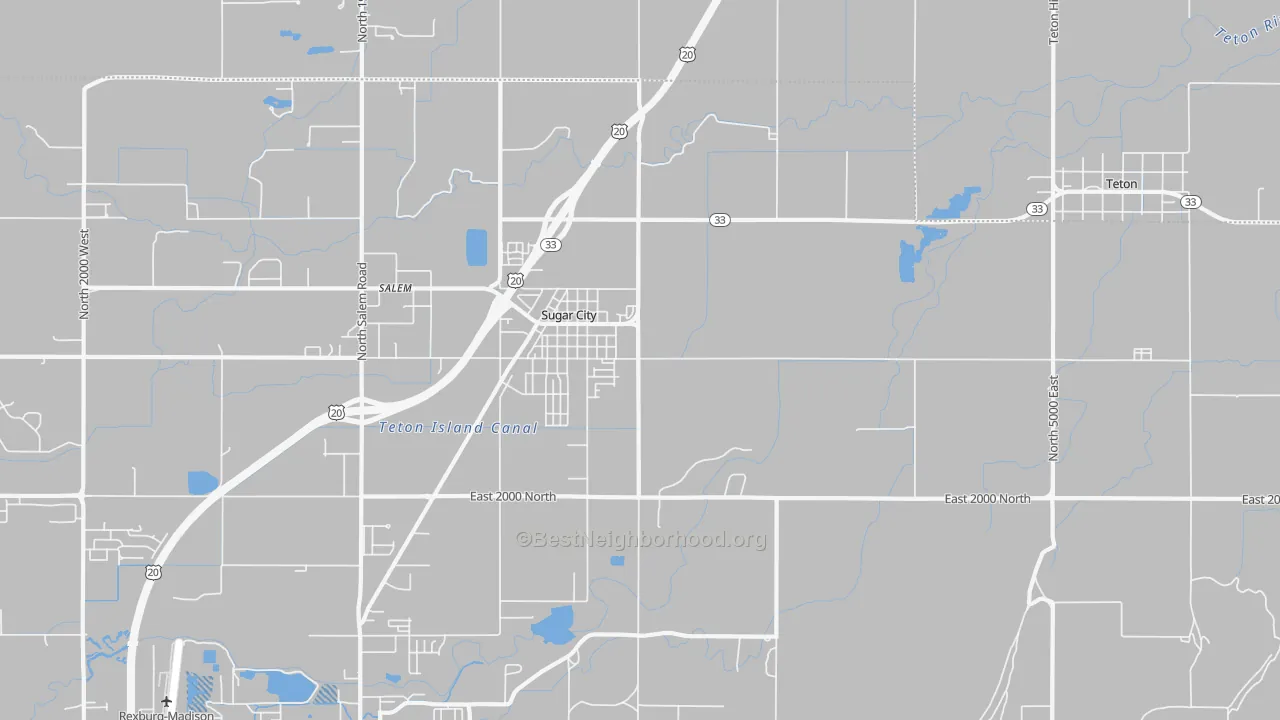 Transit Grade map of 83448, ID