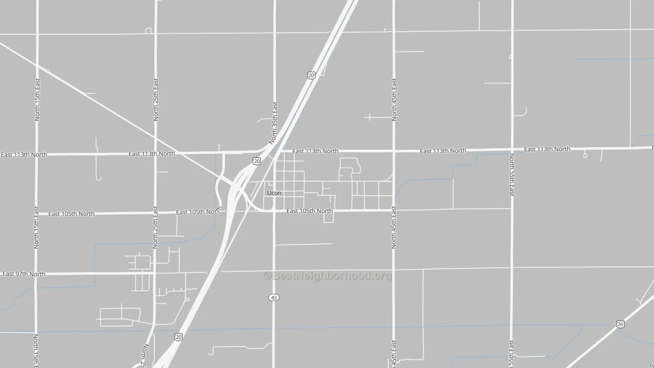 Transit Grade map of 83454, ID