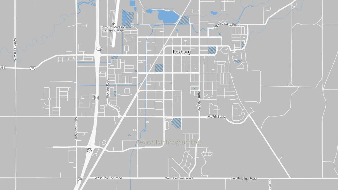 Transit Grade map of 83460, ID