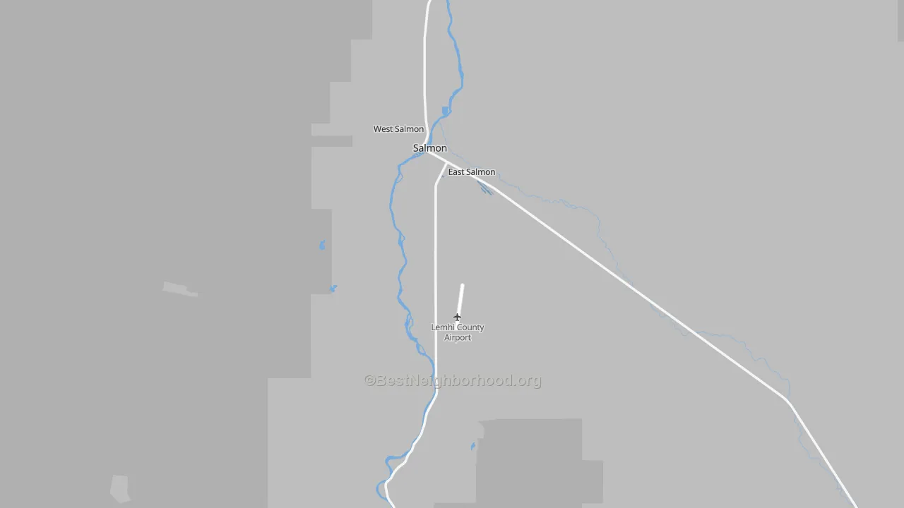 Transit Grade map of 83467, ID