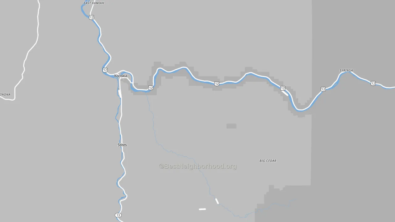 Transit Grade map of 83539, ID