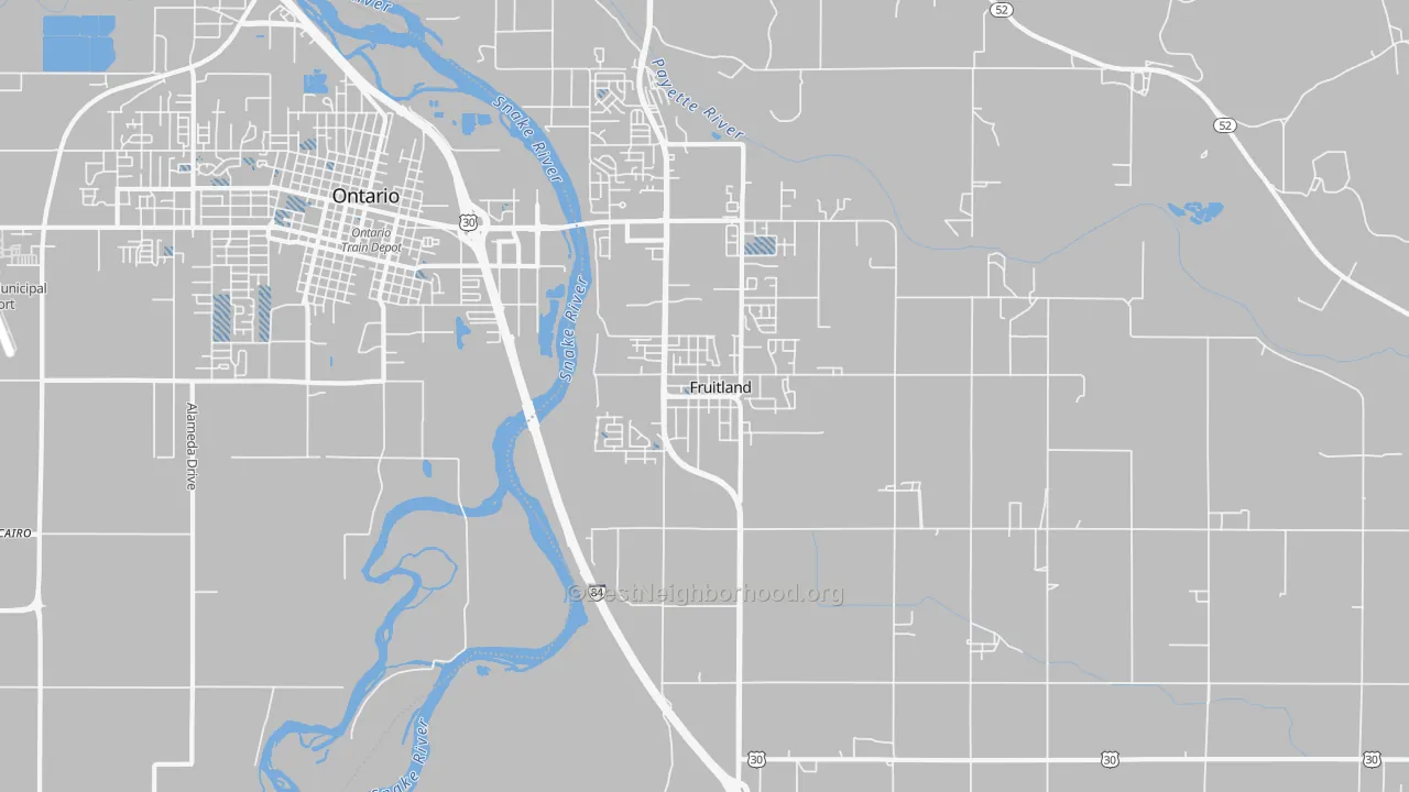 Transit Grade map of 83619, ID