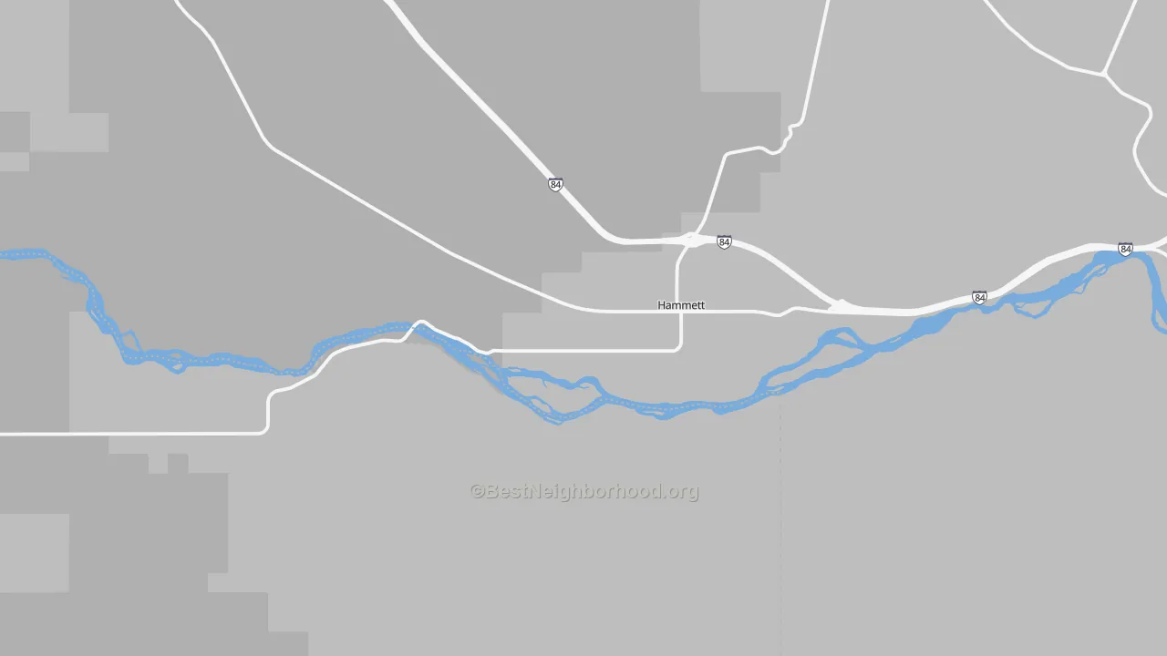 Transit Grade map of 83627, ID