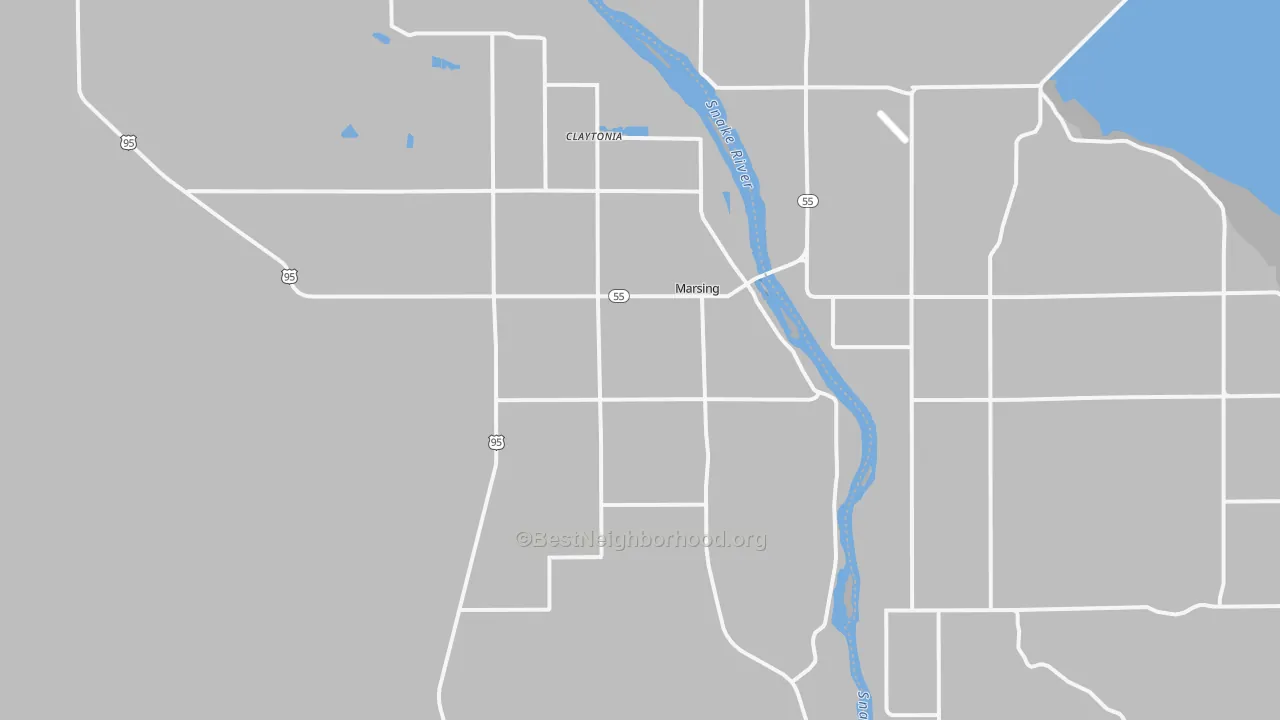 Transit Grade map of 83639, ID
