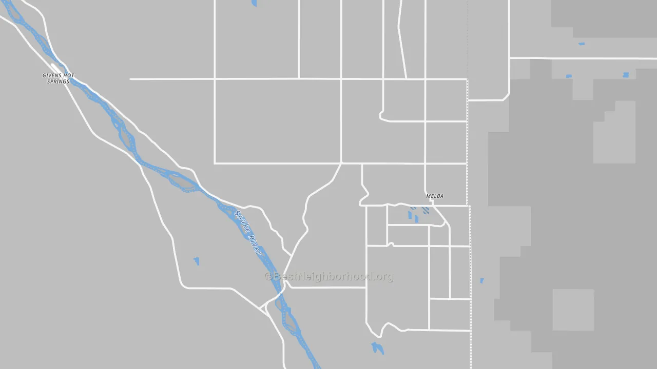 Transit Grade map of 83641, ID