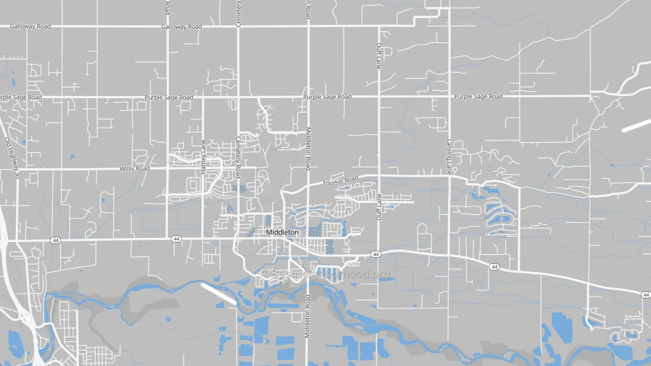 Transit Grade map of 83644, ID