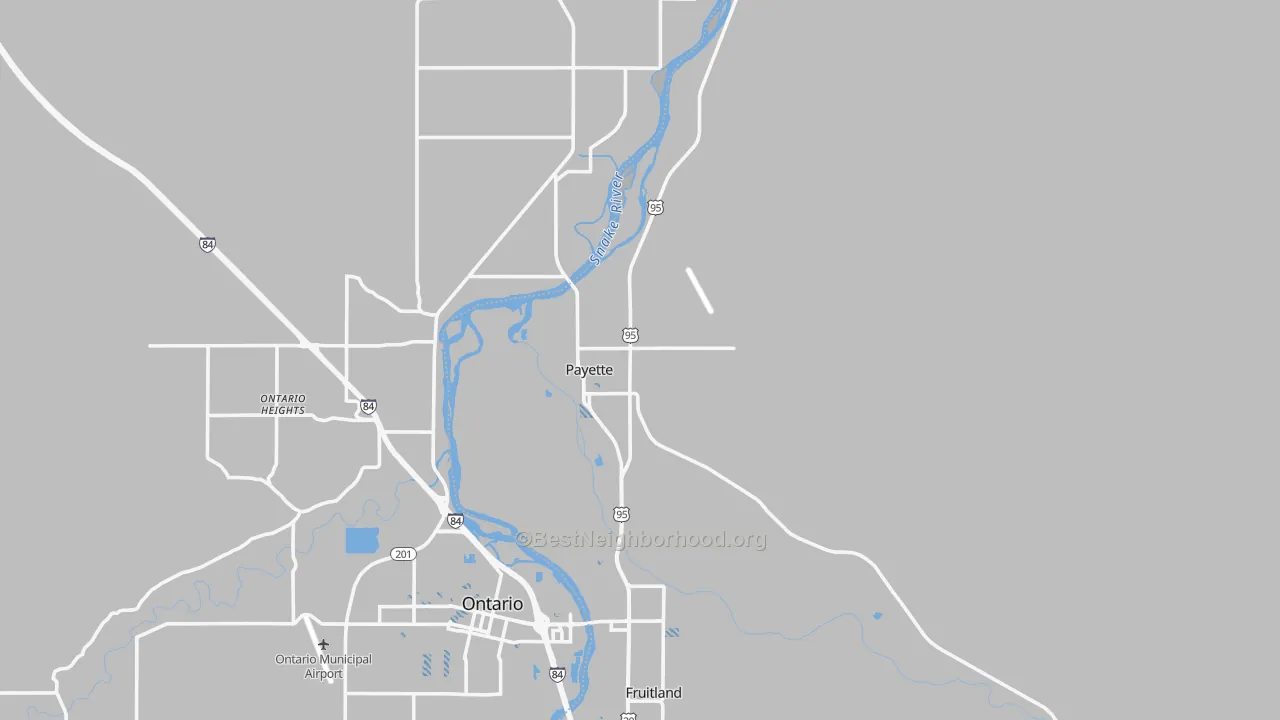 Transit Grade map of 83661, ID