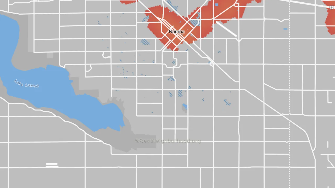 Transit Grade map of 83686, ID