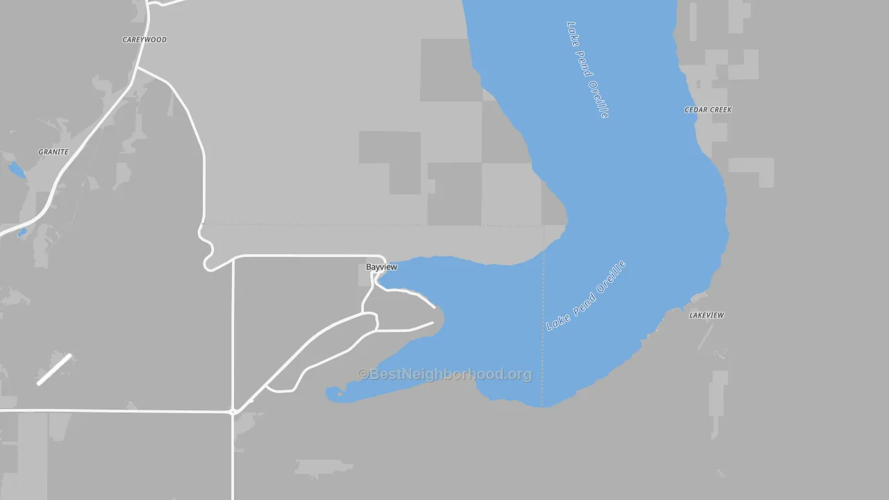 Transit Grade map of 83803, ID