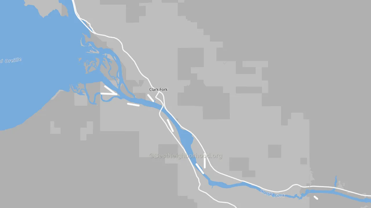 Transit Grade map of 83811, ID