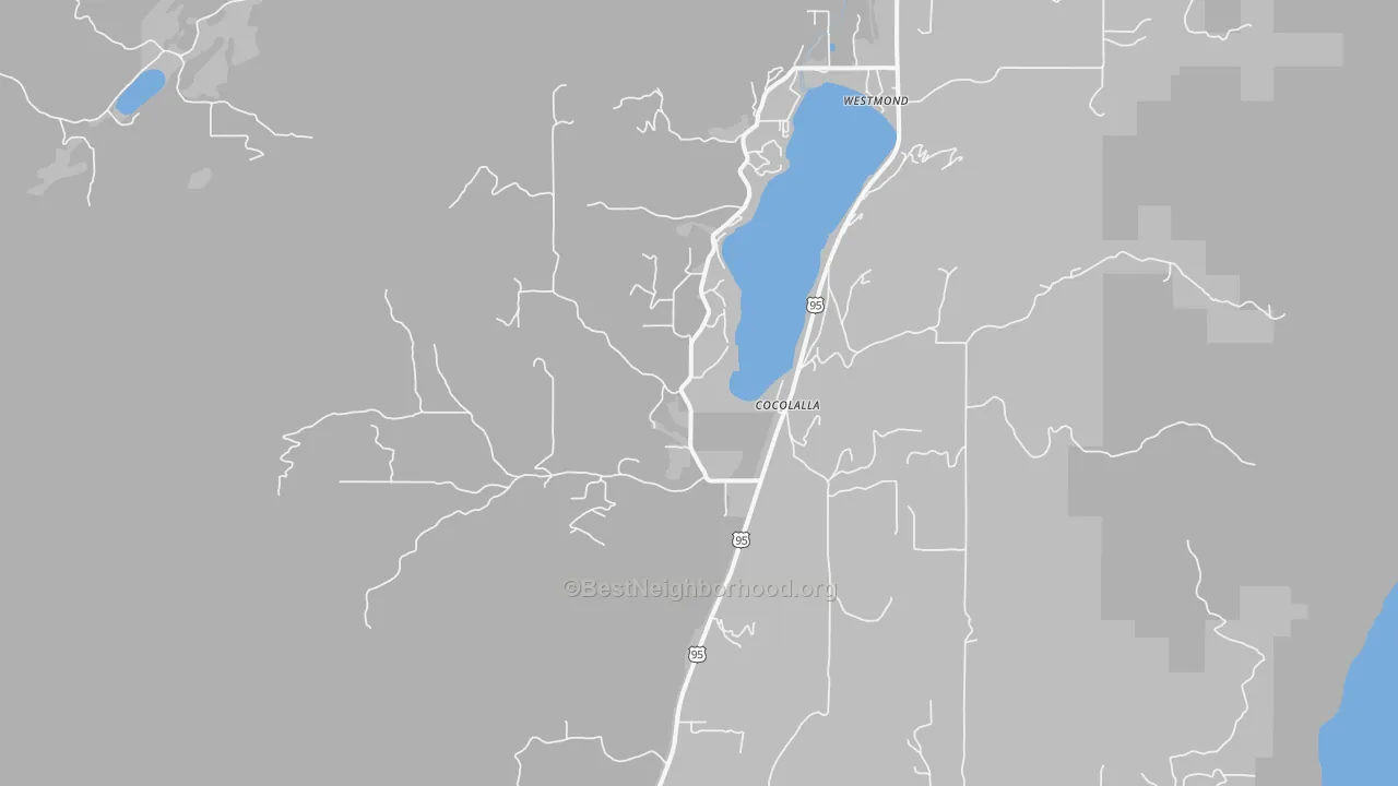 Transit Grade map of 83813, ID
