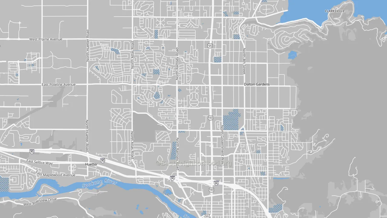 Transit Grade map of 83815, ID