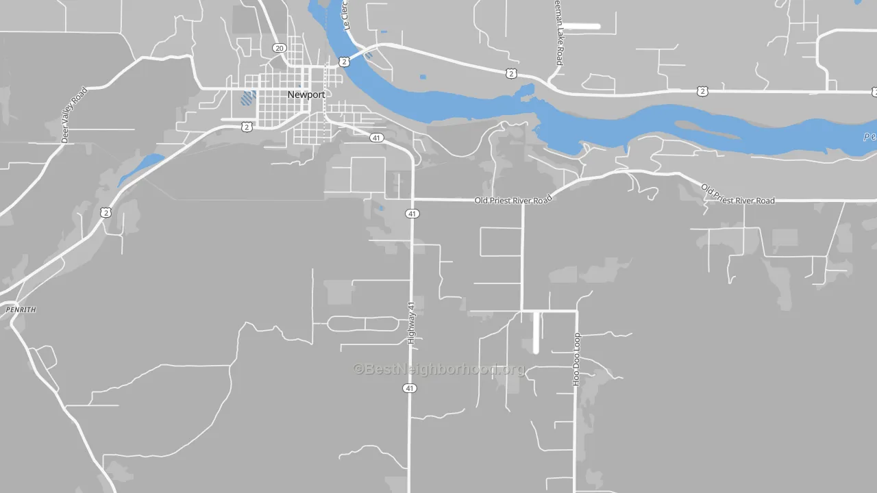 Transit Grade map of 83822, ID