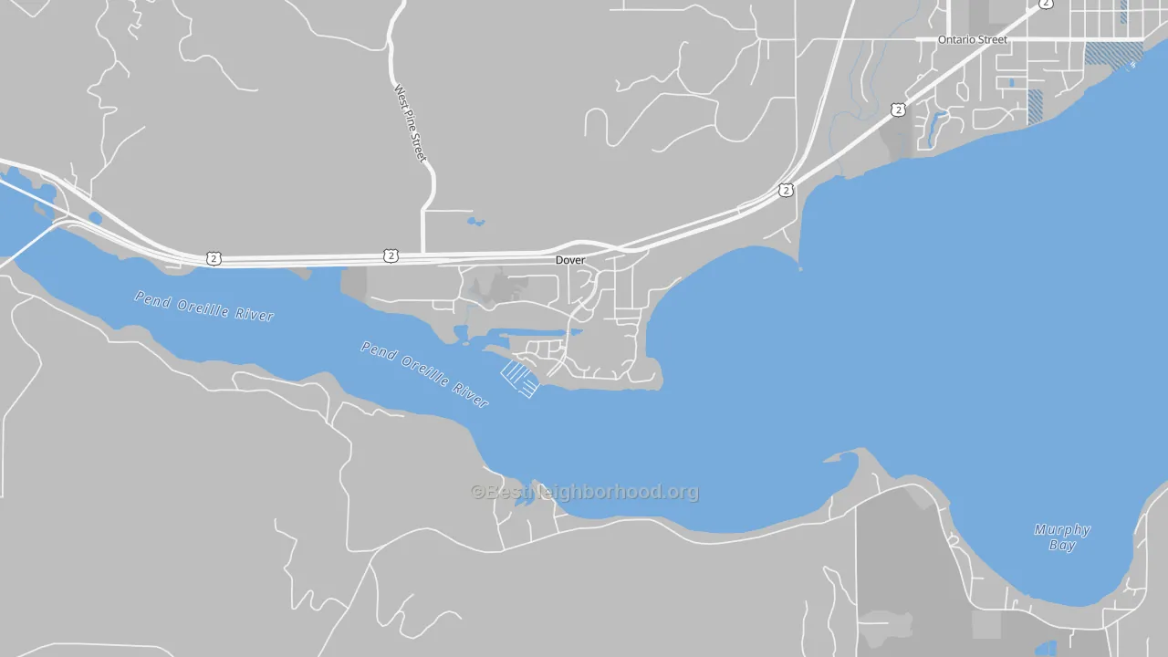 Transit Grade map of 83825, ID