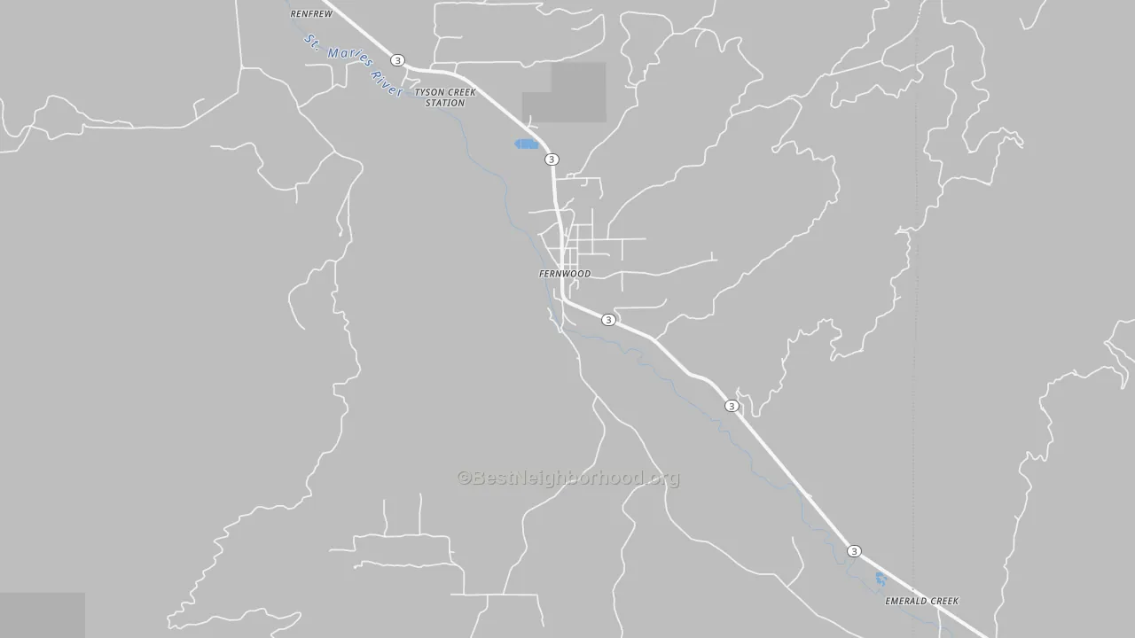 Transit Grade map of 83830, ID