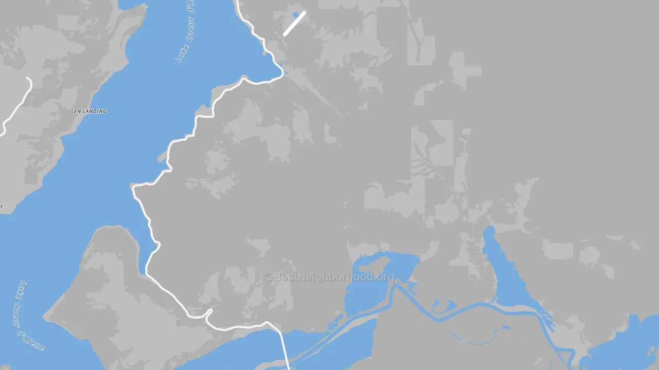 Transit Grade map of 83833, ID