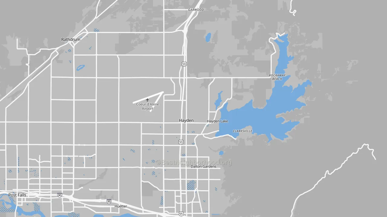 Transit Grade map of 83835, ID
