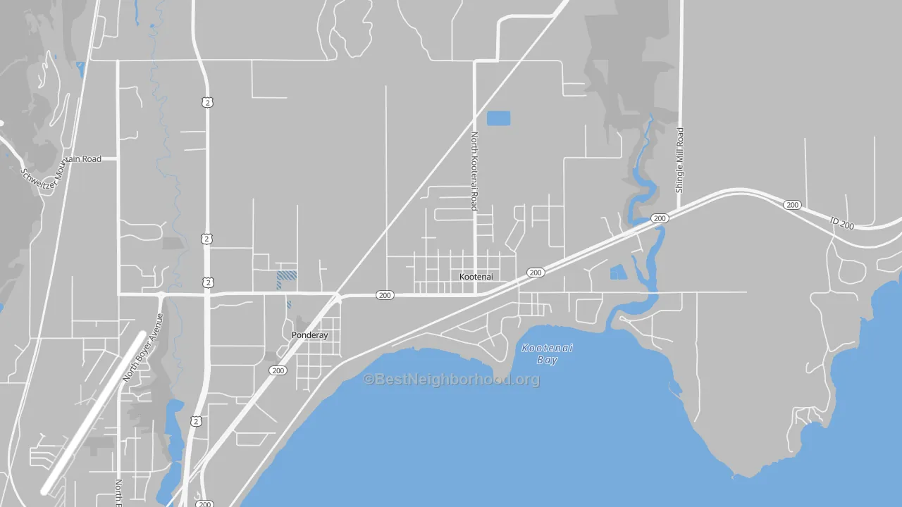Transit Grade map of 83840, ID