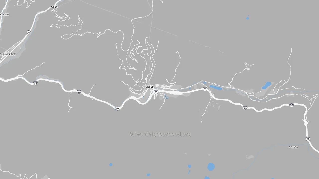 Transit Grade map of 83846, ID