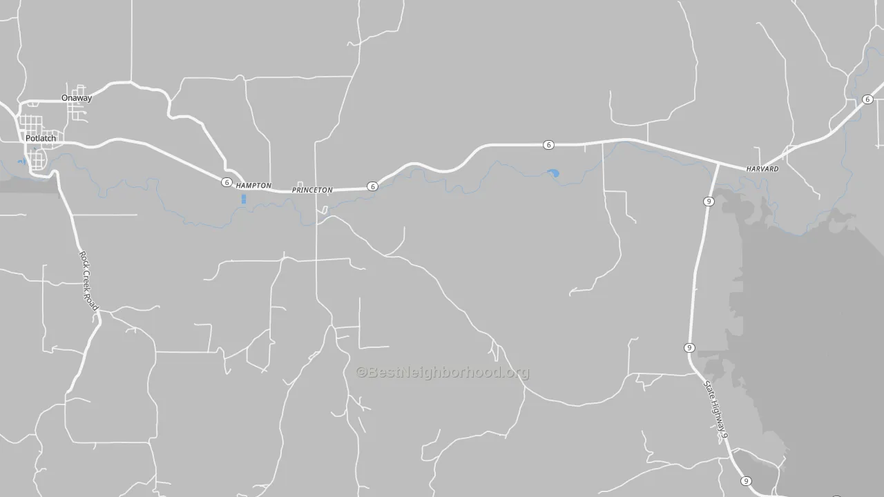 Transit Grade map of 83857, ID