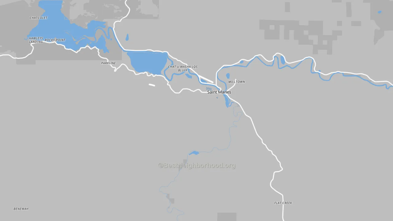 Transit Grade map of 83861, ID
