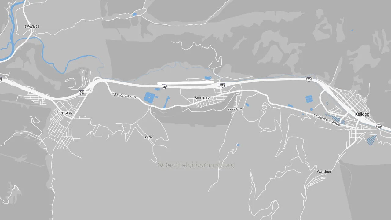 Transit Grade map of 83868, ID