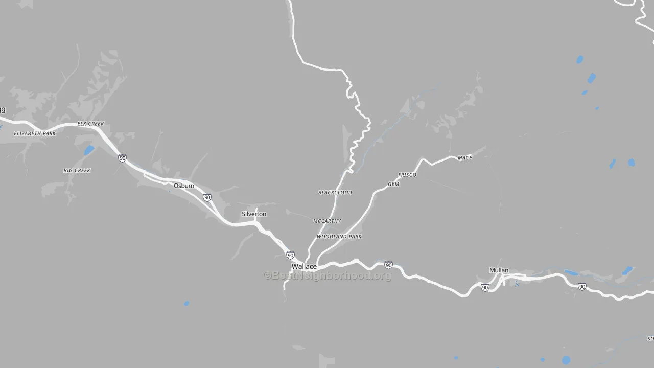 Transit Grade map of 83873, ID