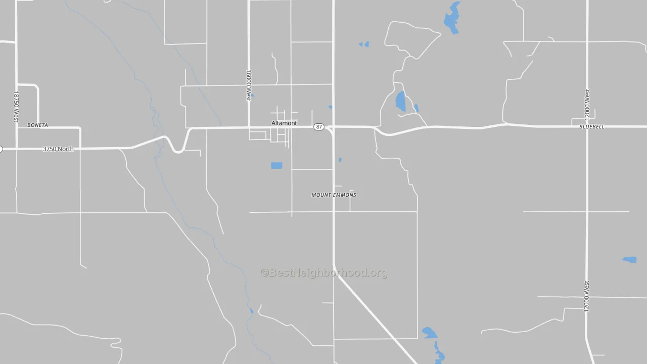 Transit Grade map of 84001, UT