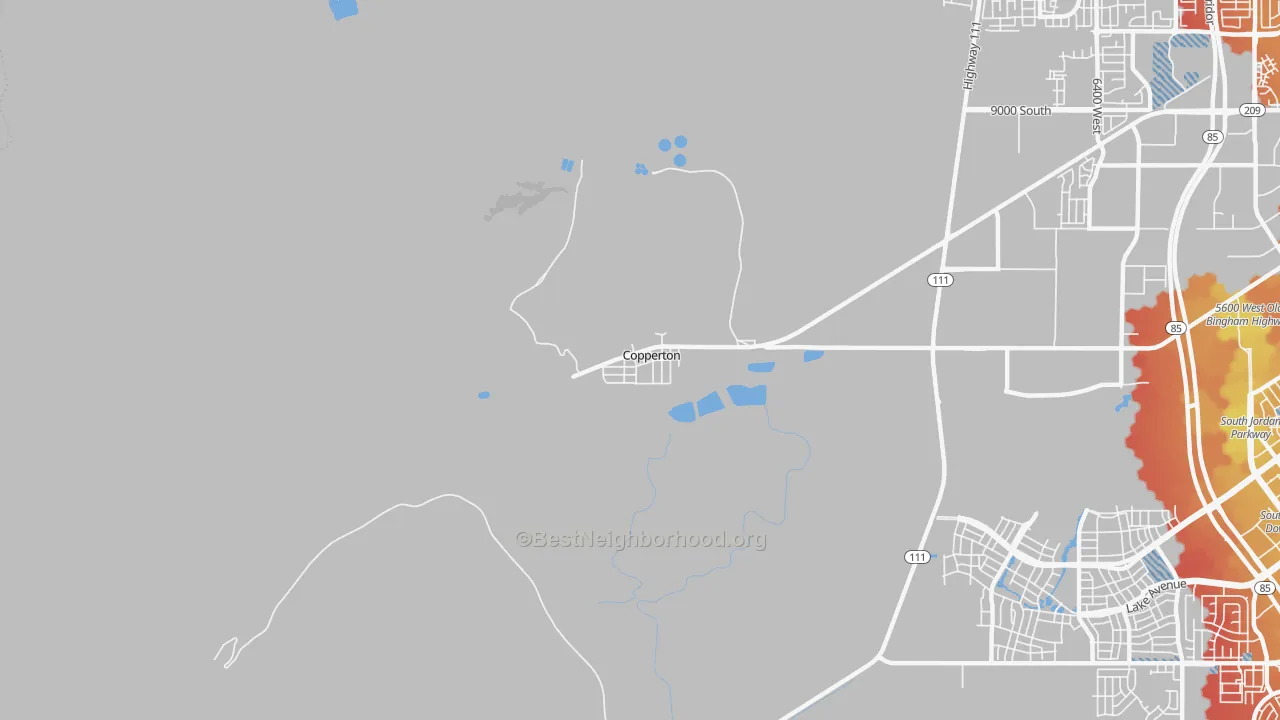 Transit Grade map of 84006, UT