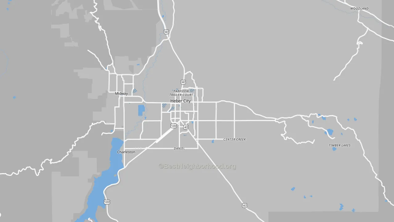 Transit Grade map of 84032, UT