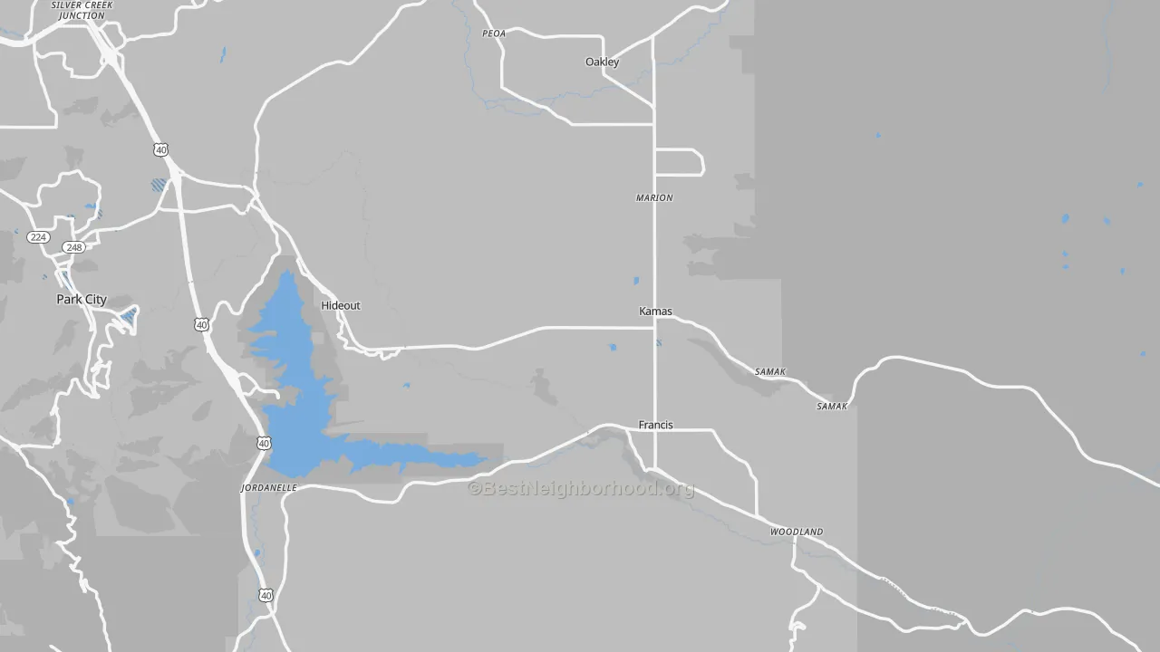 Transit Grade map of 84036, UT