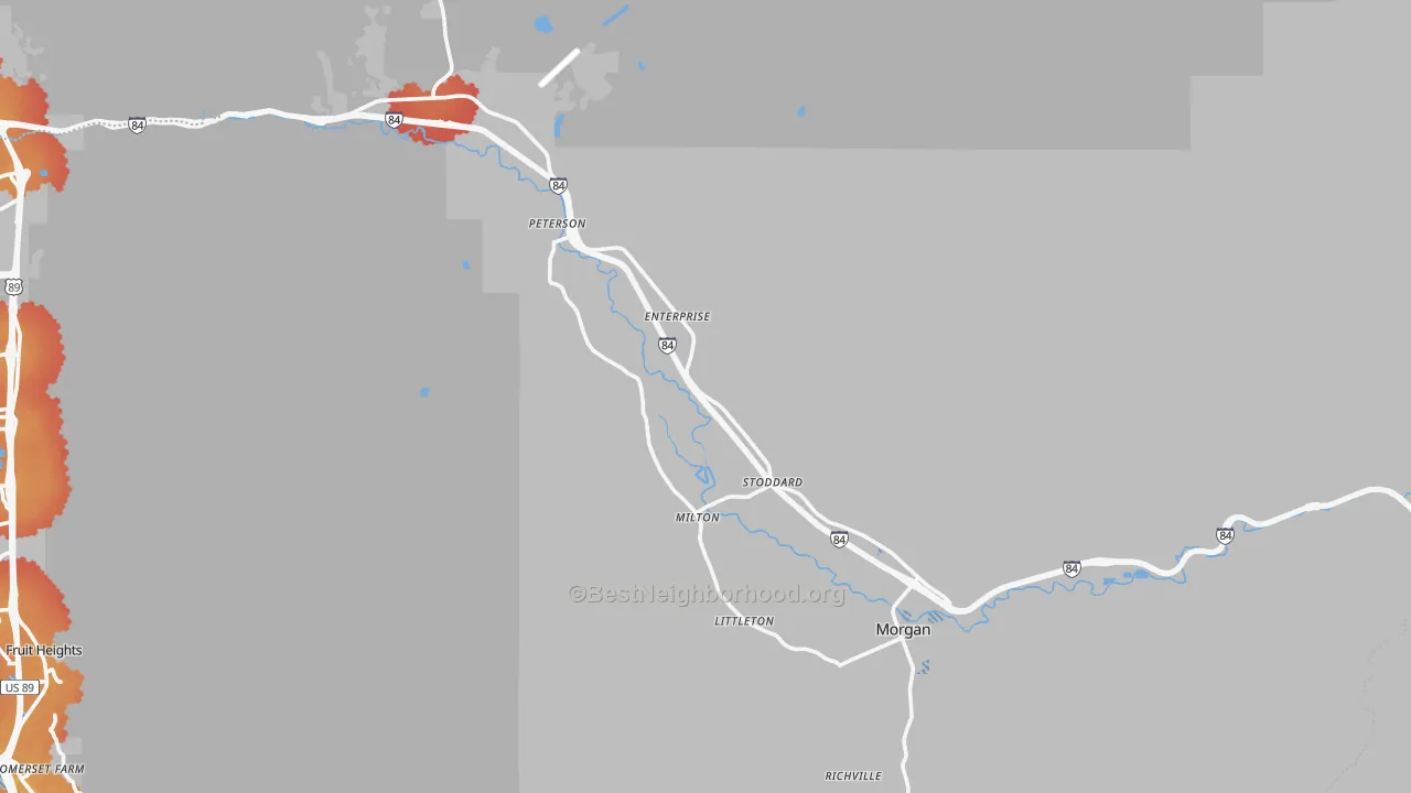 Transit Grade map of 84050, UT