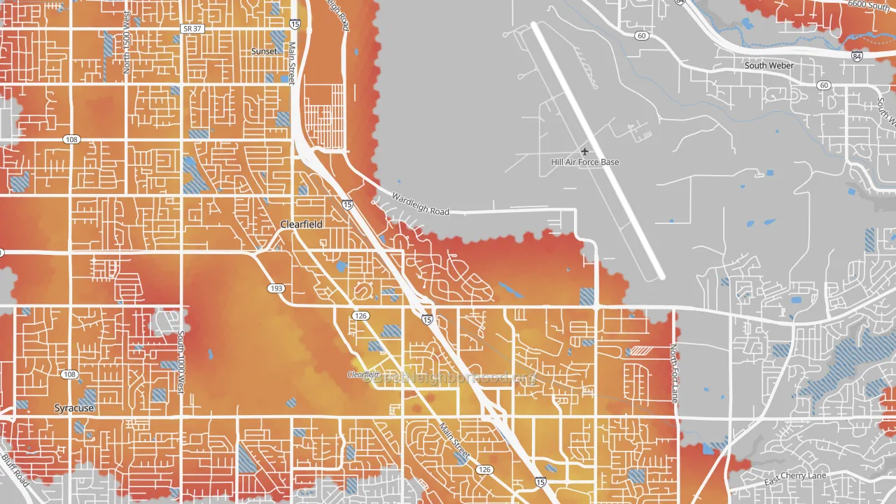 Transit Grade map of 84056, UT