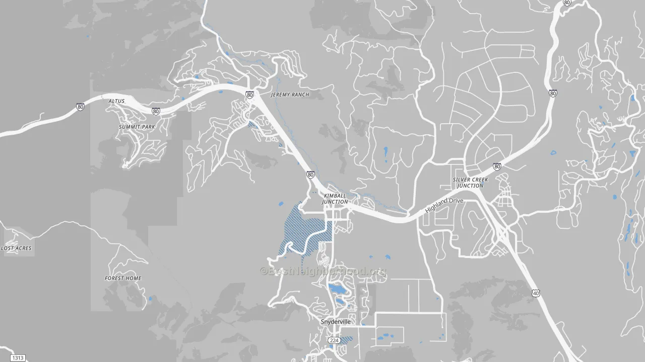 Transit Grade map of 84098, UT