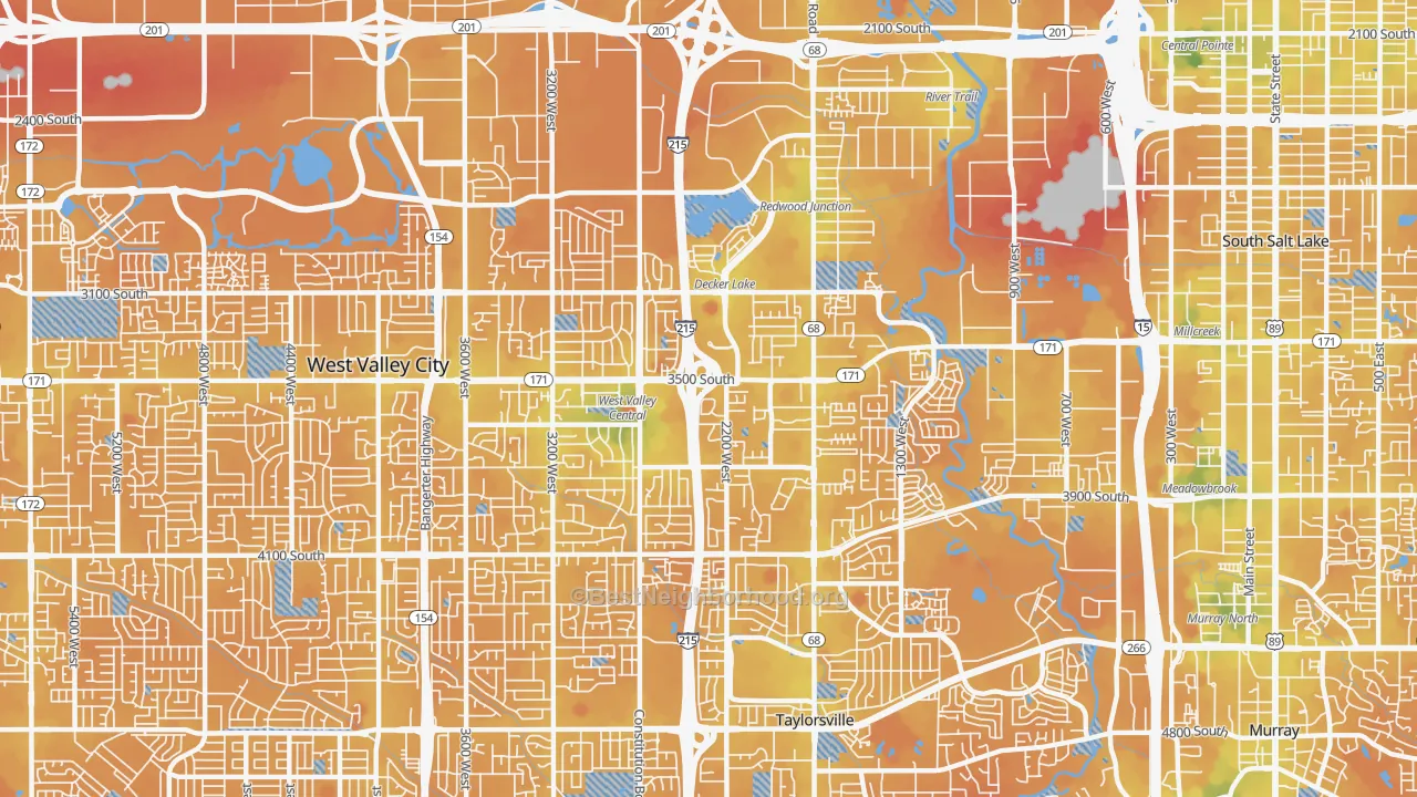 Transit Grade map of 84119, UT