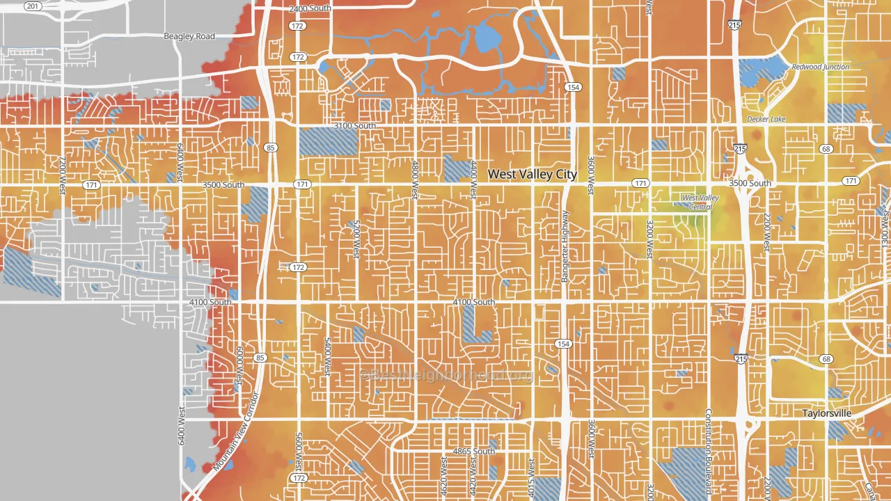 Transit Grade map of 84120, UT