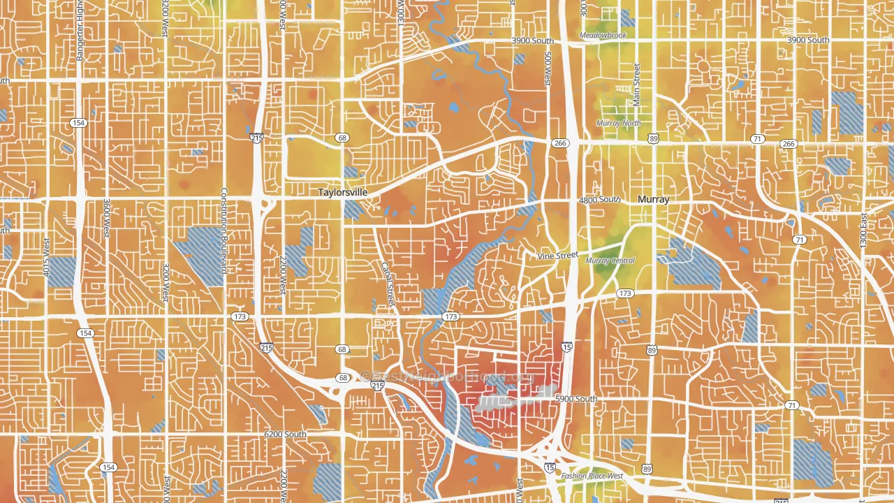Transit Grade map of 84123, UT
