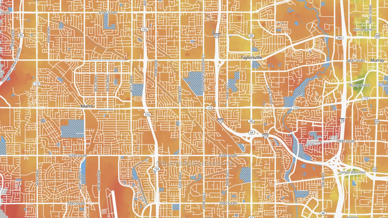 Transit Grade map of 84129, UT